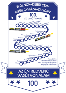 100. sz. vasútvonal – Szolnok–Debrecen–Nyíregyháza–Záhony