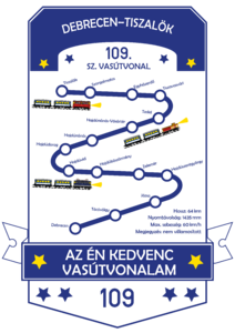 109. sz. vasútvonal – Debrecen–Tiszalök