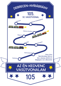 105. sz. vasútvonal – Debrecen–Nyírábrány