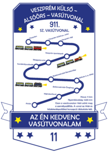 11. (911.) sz. Veszprém külső - Alsóörs vasútvonal