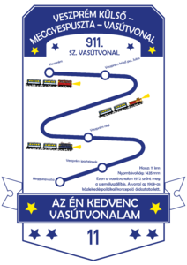 11. (911.) sz. Veszprém külső – Meggyespuszta – vasútvonal